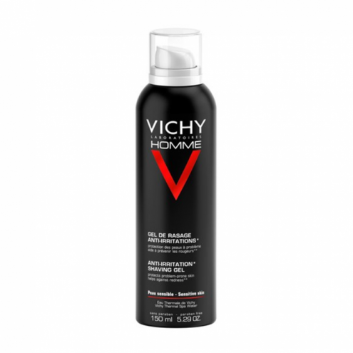 VICHY Homme Anti-Irritation gel na holení pro citlivou a podrážděnou pleť 150 ml